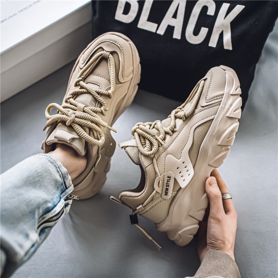 Dad Shoes 2026 New Seasonal Breathable Anti-Slip Wear-resistant Athletic Shoes, Heightened Casual Shoes, Running Shoes, Thick-Tread Men's Shoes